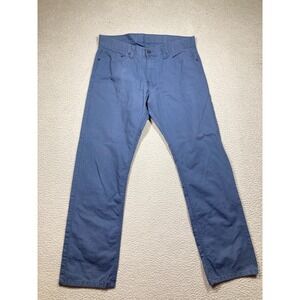 Levis Pants Mens 34X32 Blue 514 Casual Chino Classic Straight Fit Preppy Cotton